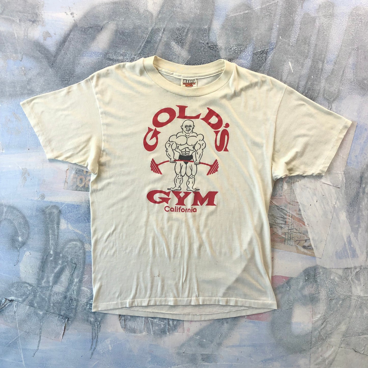 Vintage USA 70s Golds Gym California Single Stitch T Shirt XL