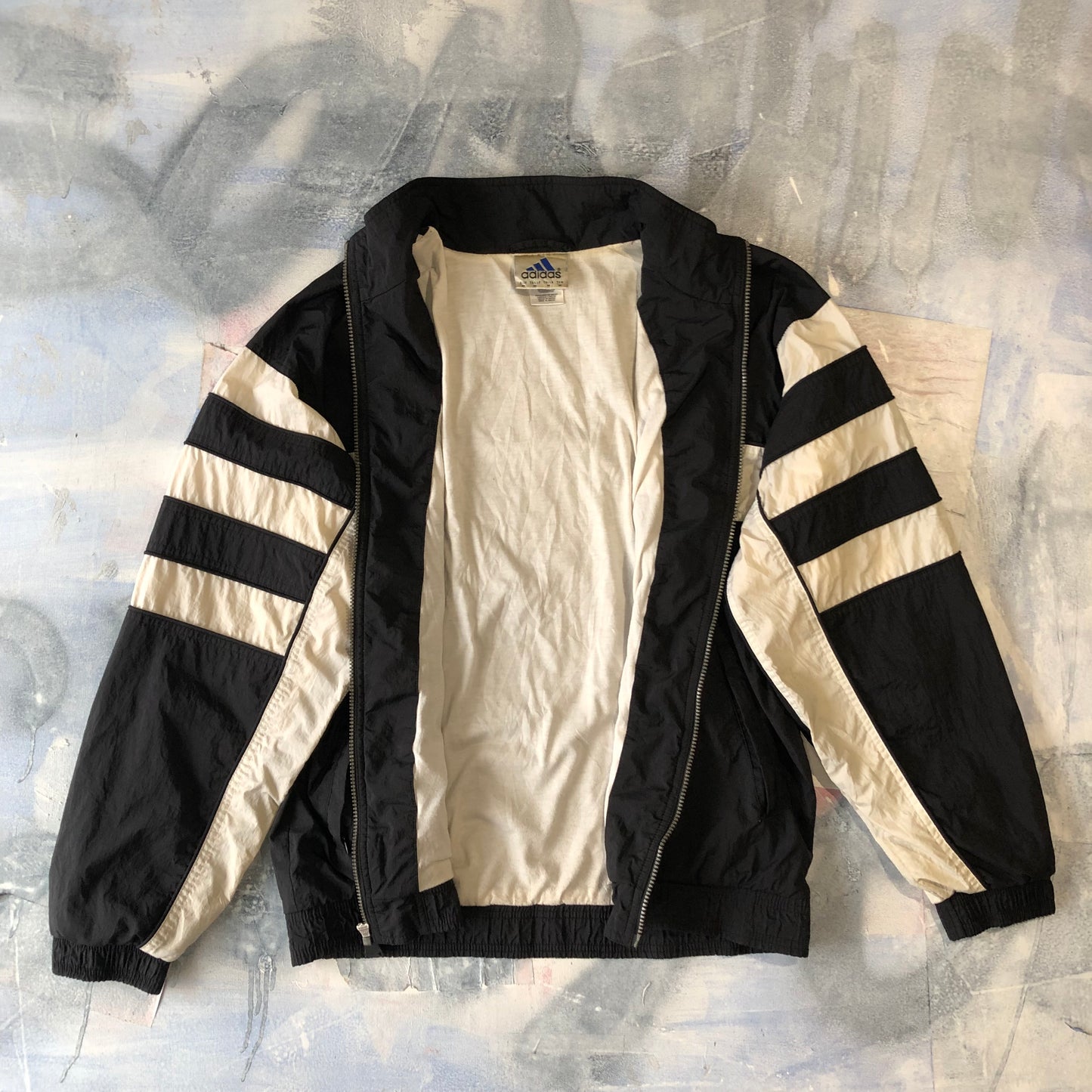 Adidas 90s Blanket Lined Windbreaker Zip Jacket M