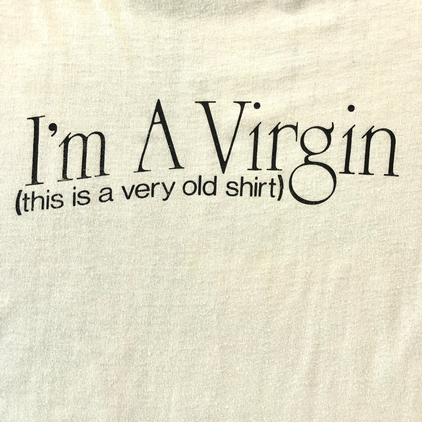 Vintage 70s Im A Virgin (This Is A Very Old Shirt ) T Shirt L