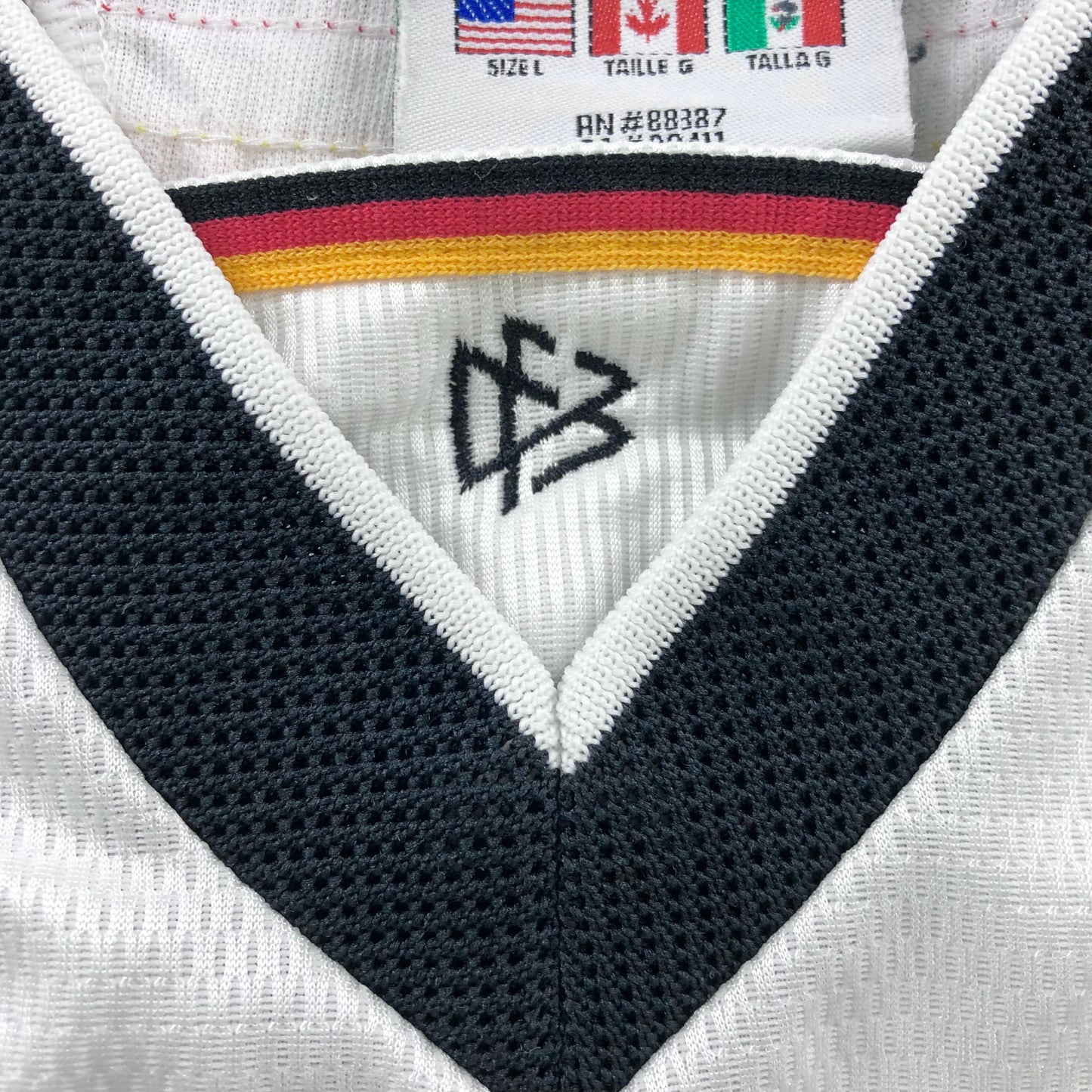 Vintage 90s Adidas Germany Futbol Jersey L