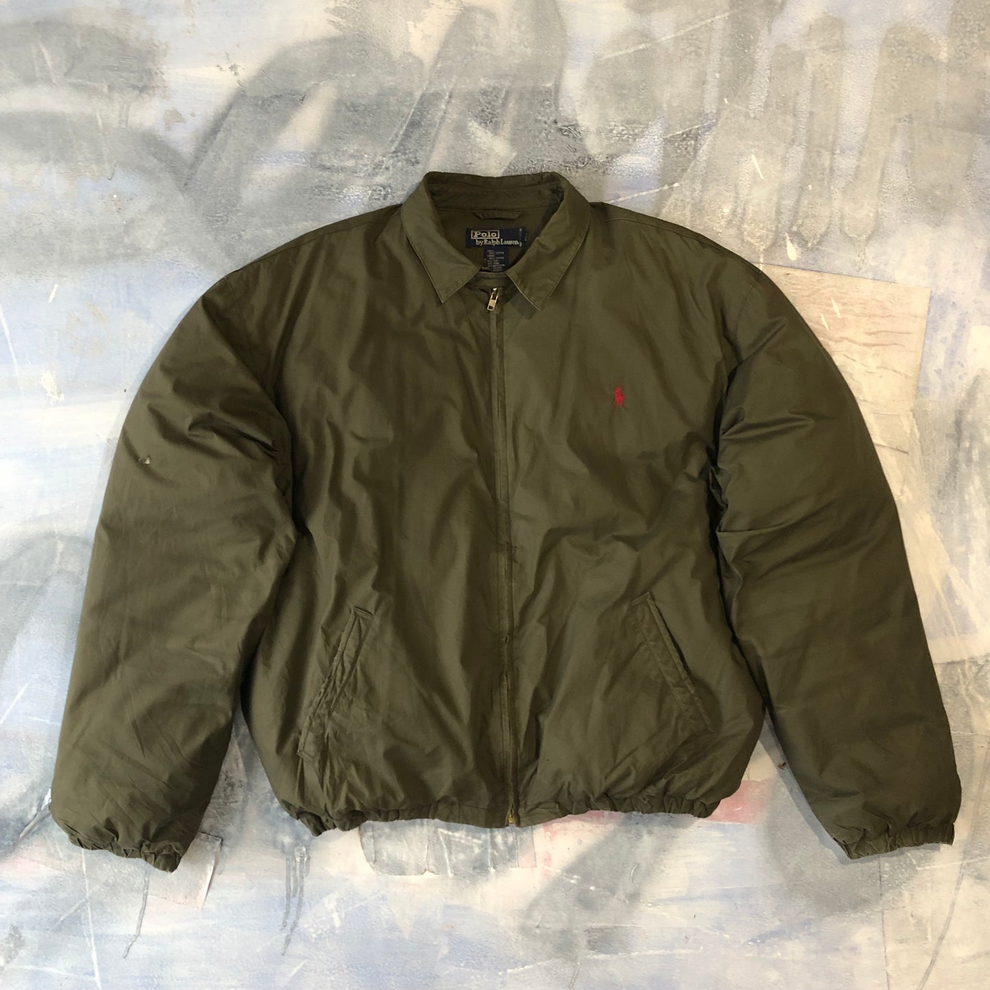 Polo Ralph Lauren Retro Bomber Puffer Zip Jacket L