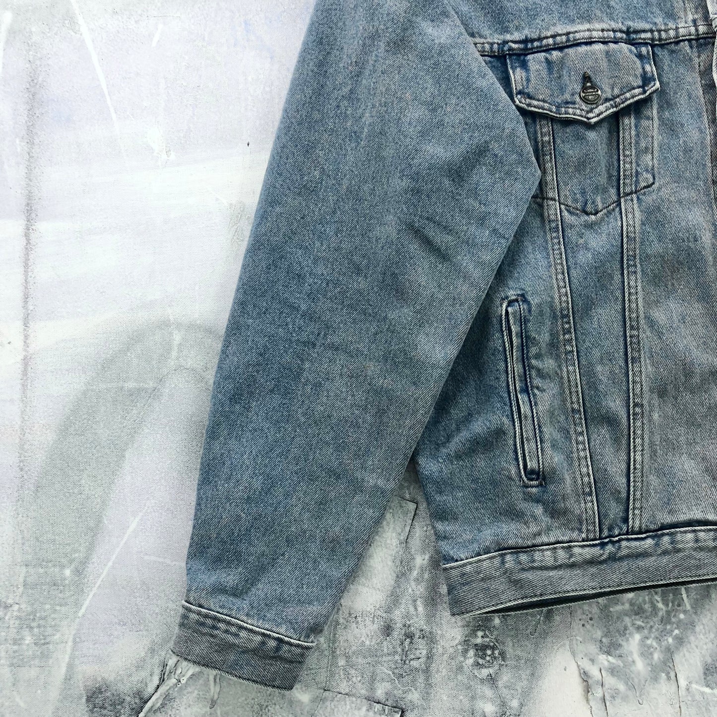 Vintage Harley Davidson Motorcycles Denim Button Jacket L