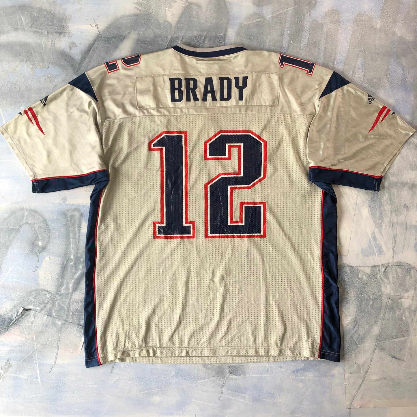Adidas Retro NFL New England Patriots Tom Brady 12 Football Jersey XXXL