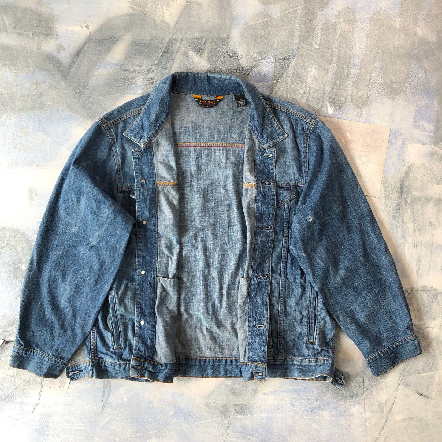 Polo Jeans Company Ralph Lauren Retro Denim Button Jacket XL