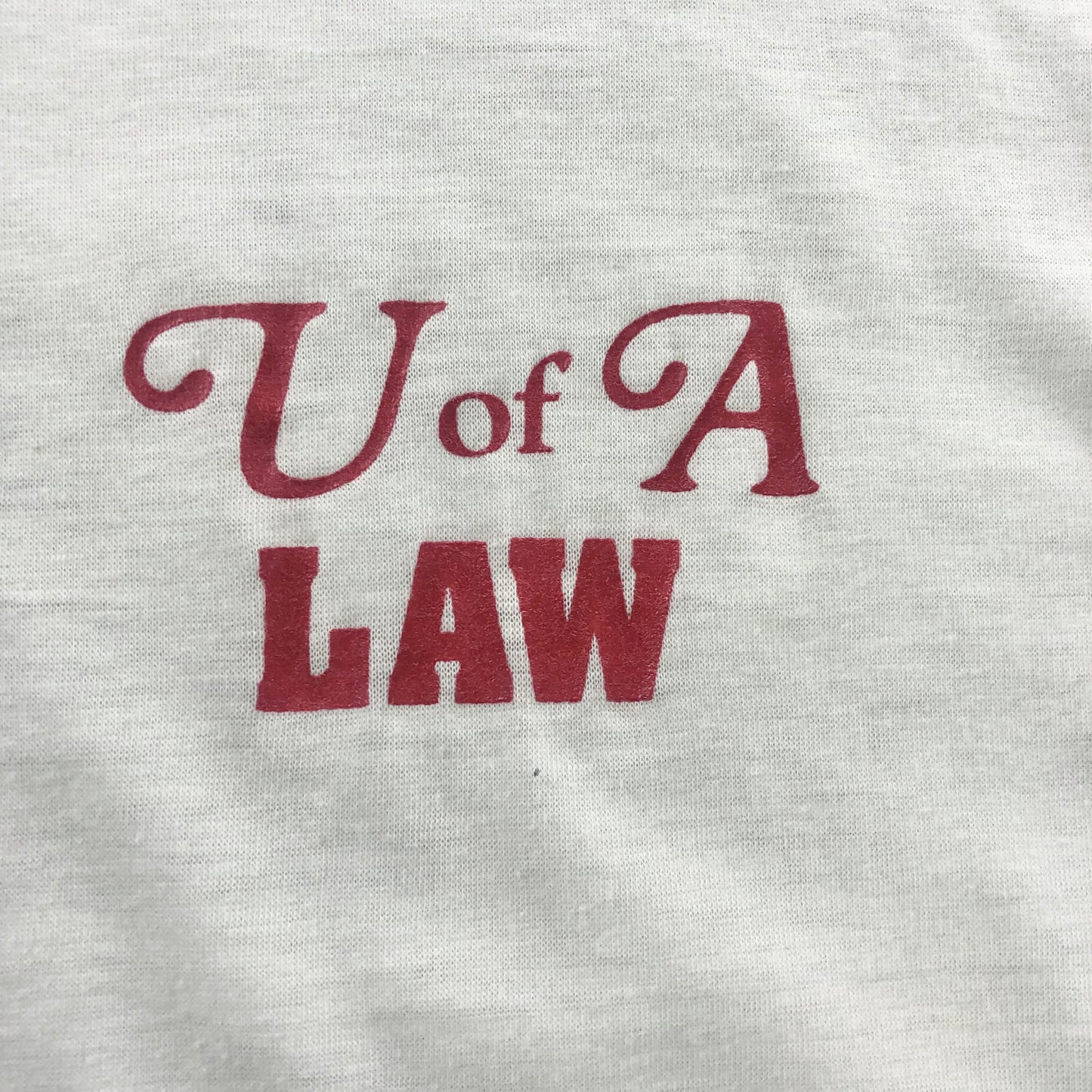 Vintage 80s University Of Alberta Law Ringer Single Stitch T Shirt M