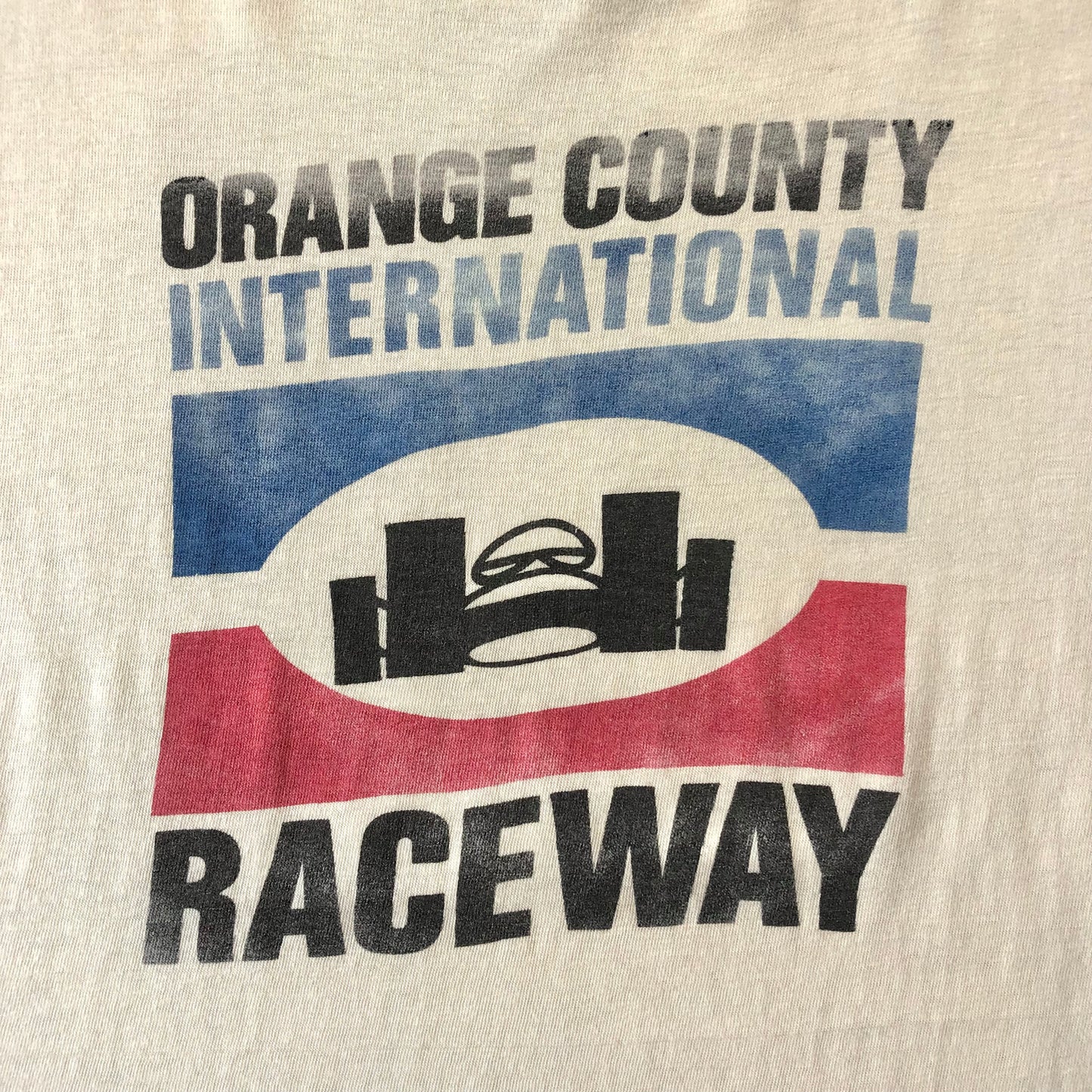 Vintage USA 70s Orange County International Raceway Single Stitch Ringer T Shirt XL