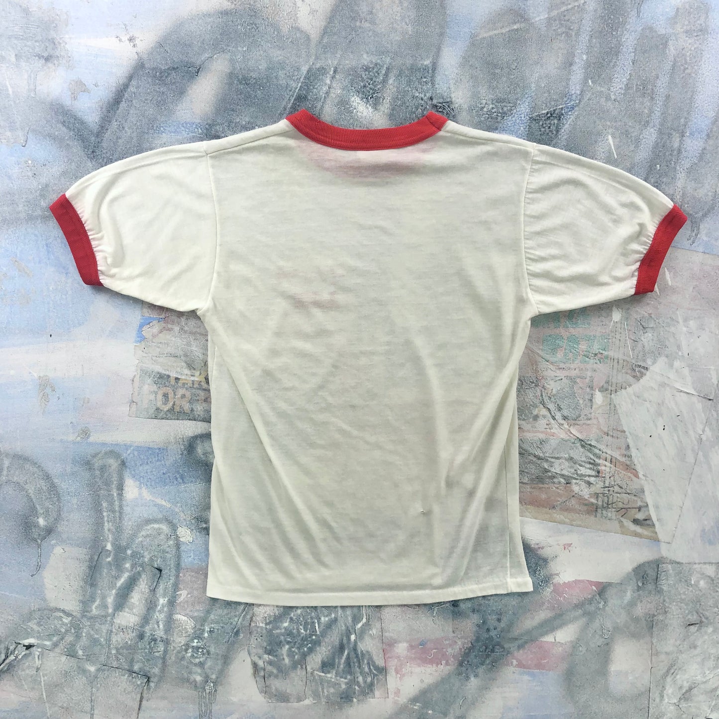 Vintage 80s University Of Alberta Law Ringer Single Stitch T Shirt M