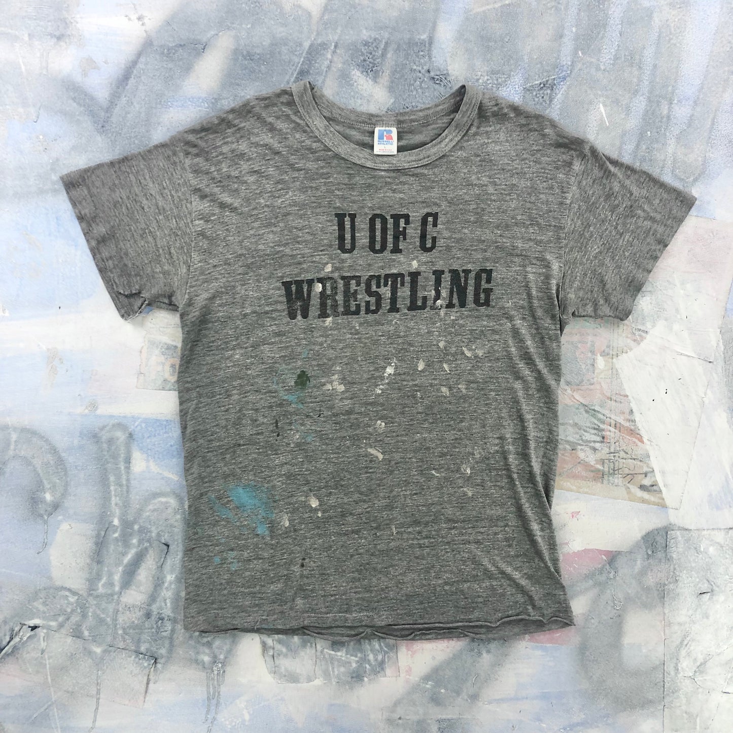 Vintage 90s USA University Of Calgary Wrestling T Shirt L