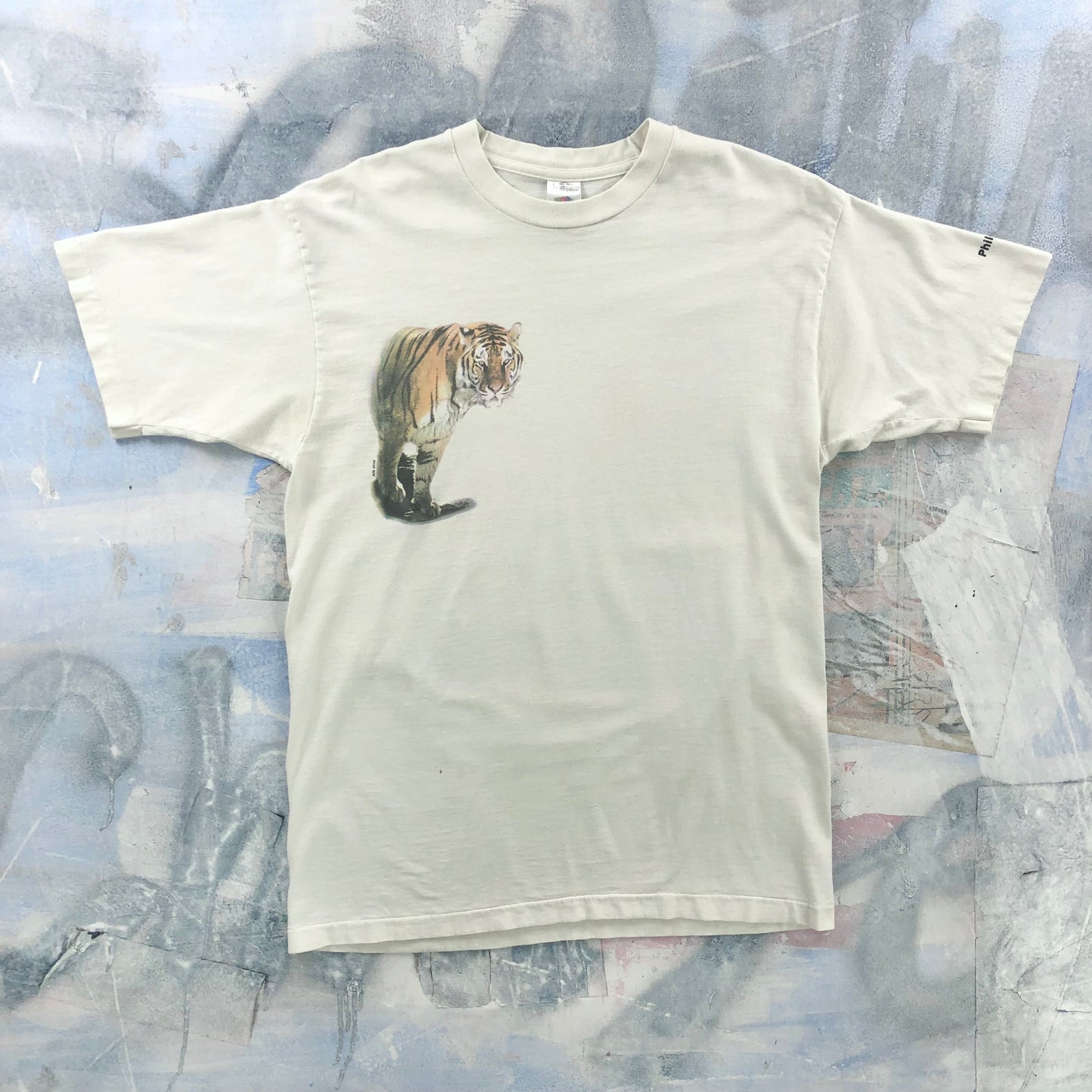 Vintage 90s USA Philadelphia Zoo Tigers Single Stitch T Shirt L