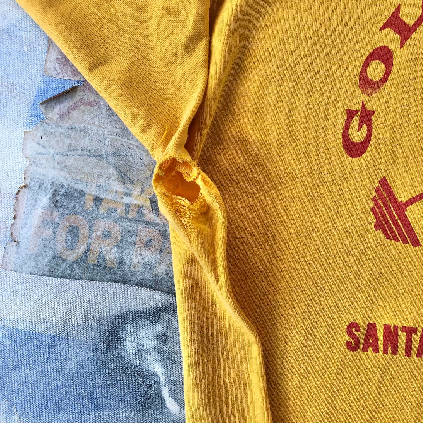 Vintage USA 70s Golds Gym Santa Monica California Single Stitch T Shirt XL