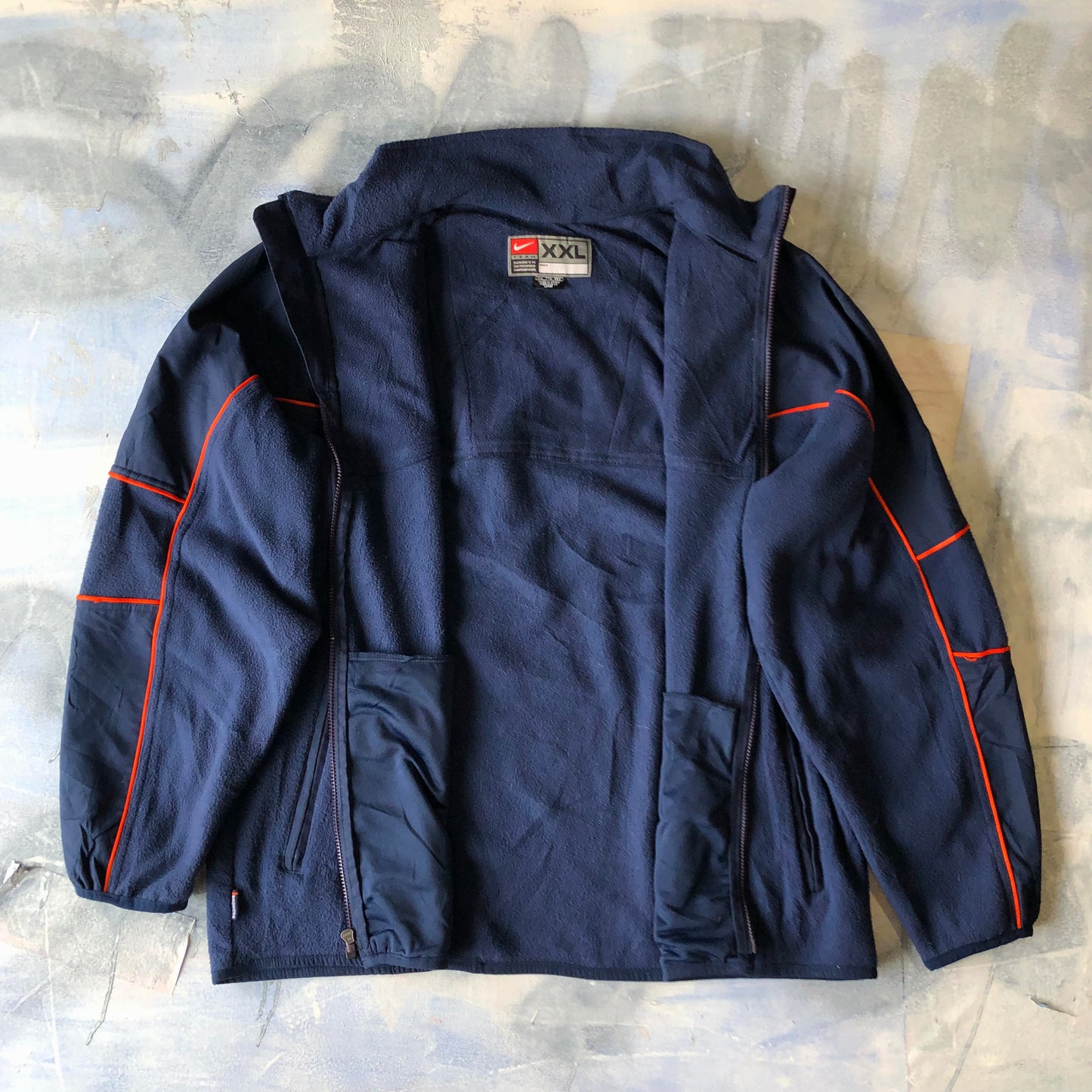 Nike Team NFL Denver Broncos Retro Fleece Lined Zip Jacket XXL