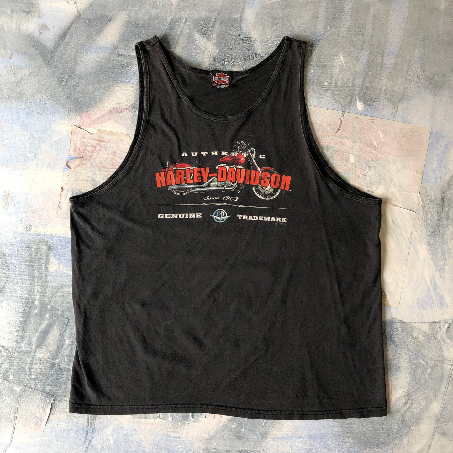 Harley Davidson Motorcycles Pooles Retro Tank Top XXL