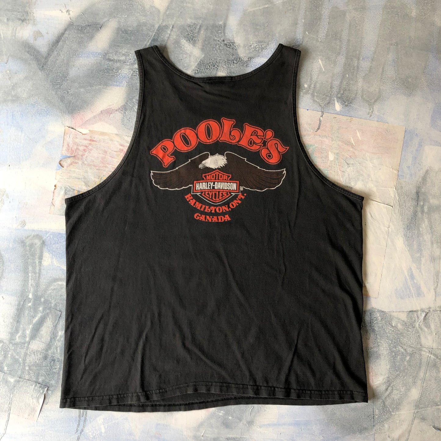 Harley Davidson Motorcycles Pooles Retro Tank Top XXL