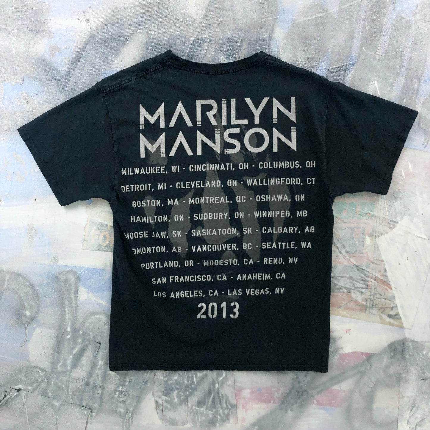 Vintage Marilyn Manson 2013 Tour T Shirt M