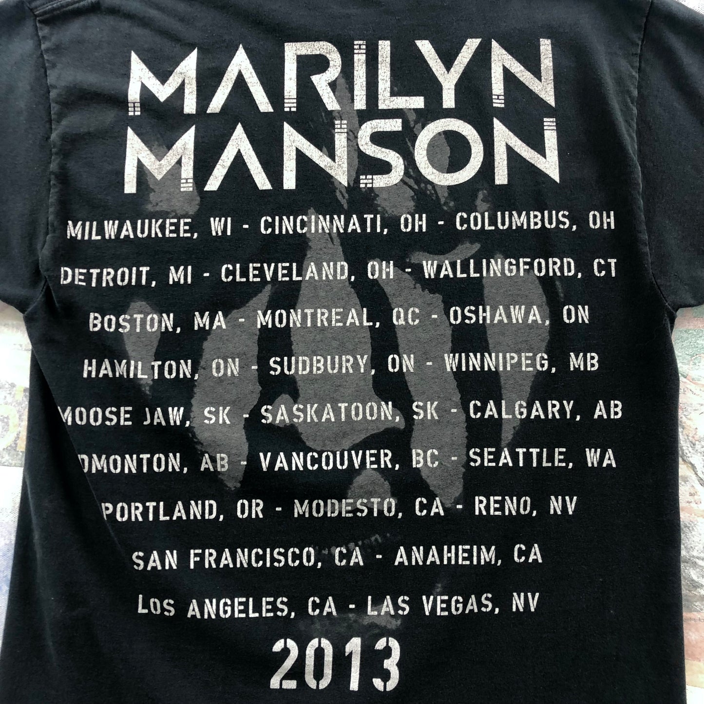 Vintage Marilyn Manson 2013 Tour T Shirt M