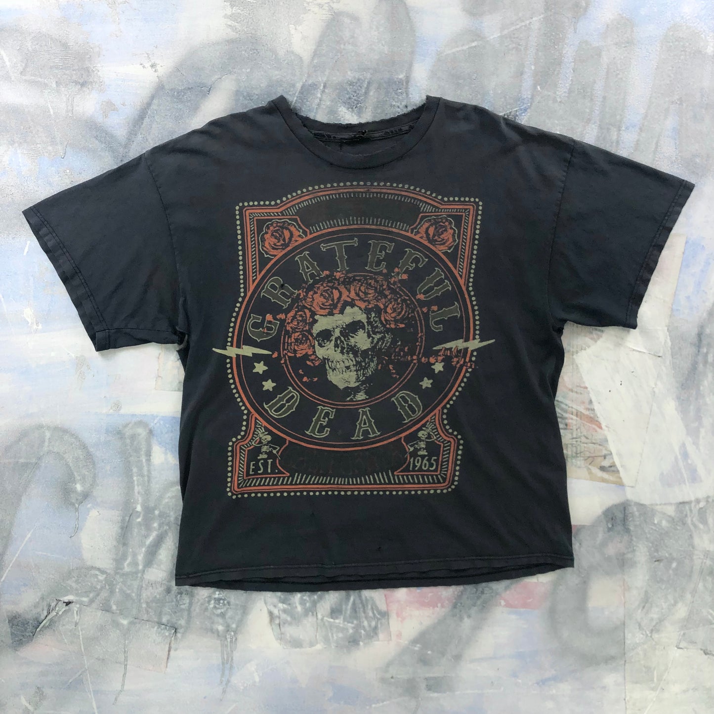 Vintage Grateful Dead Bertha California Skull Roses T Shirt XL