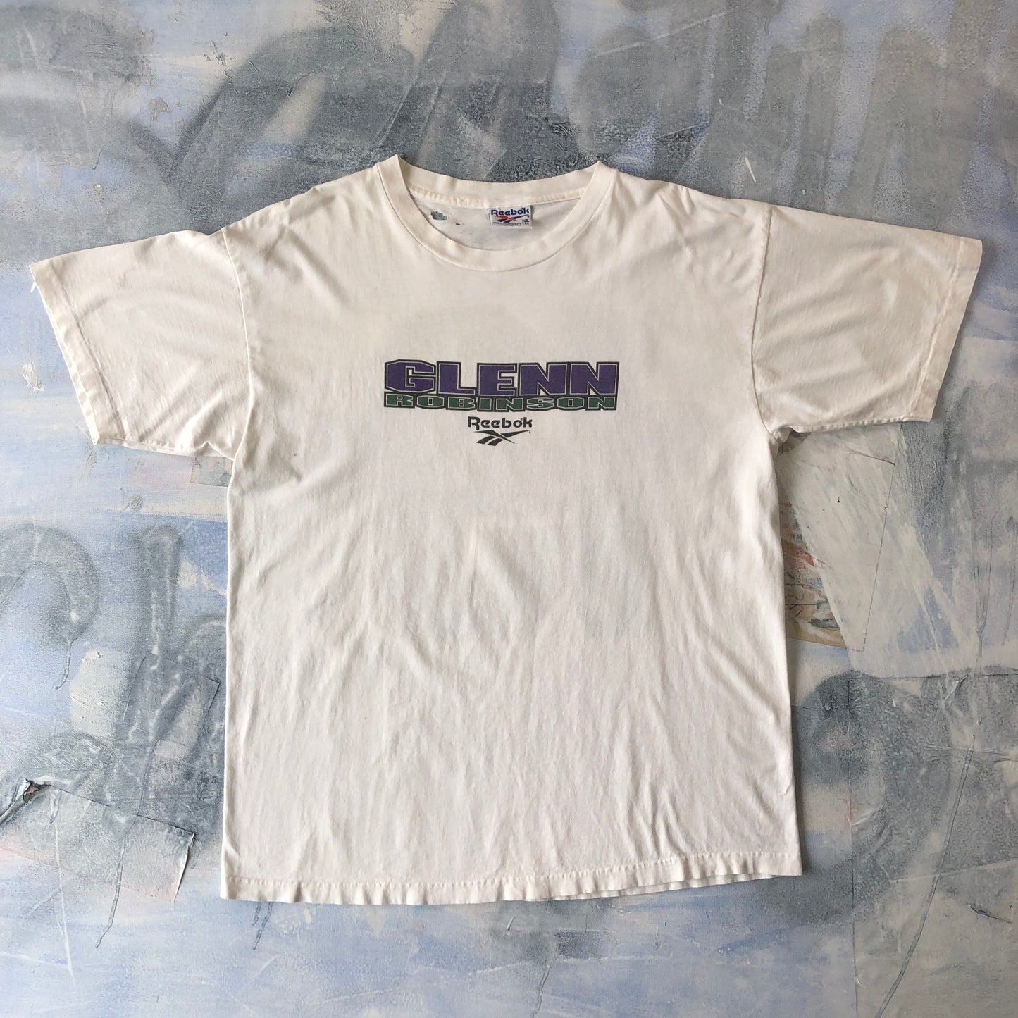 Reebok Glen Robinson Milwaukee Bucks 13 Retro USA T Shirt XL