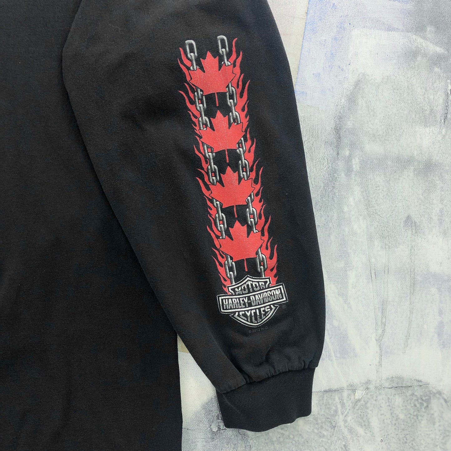 Vintage Harley Davidson Motorcycles Masters Of Metal Fort McMurray Alberta T Shirt XL