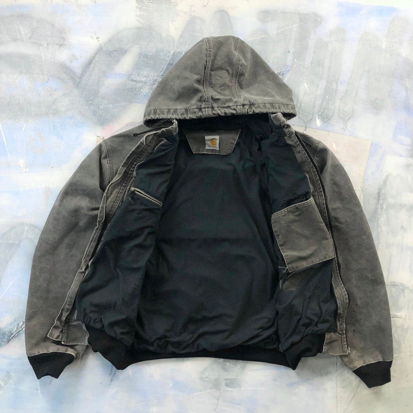 Vintage Carhartt J360 GVL Workwear Hooded Zip Jacket XXL