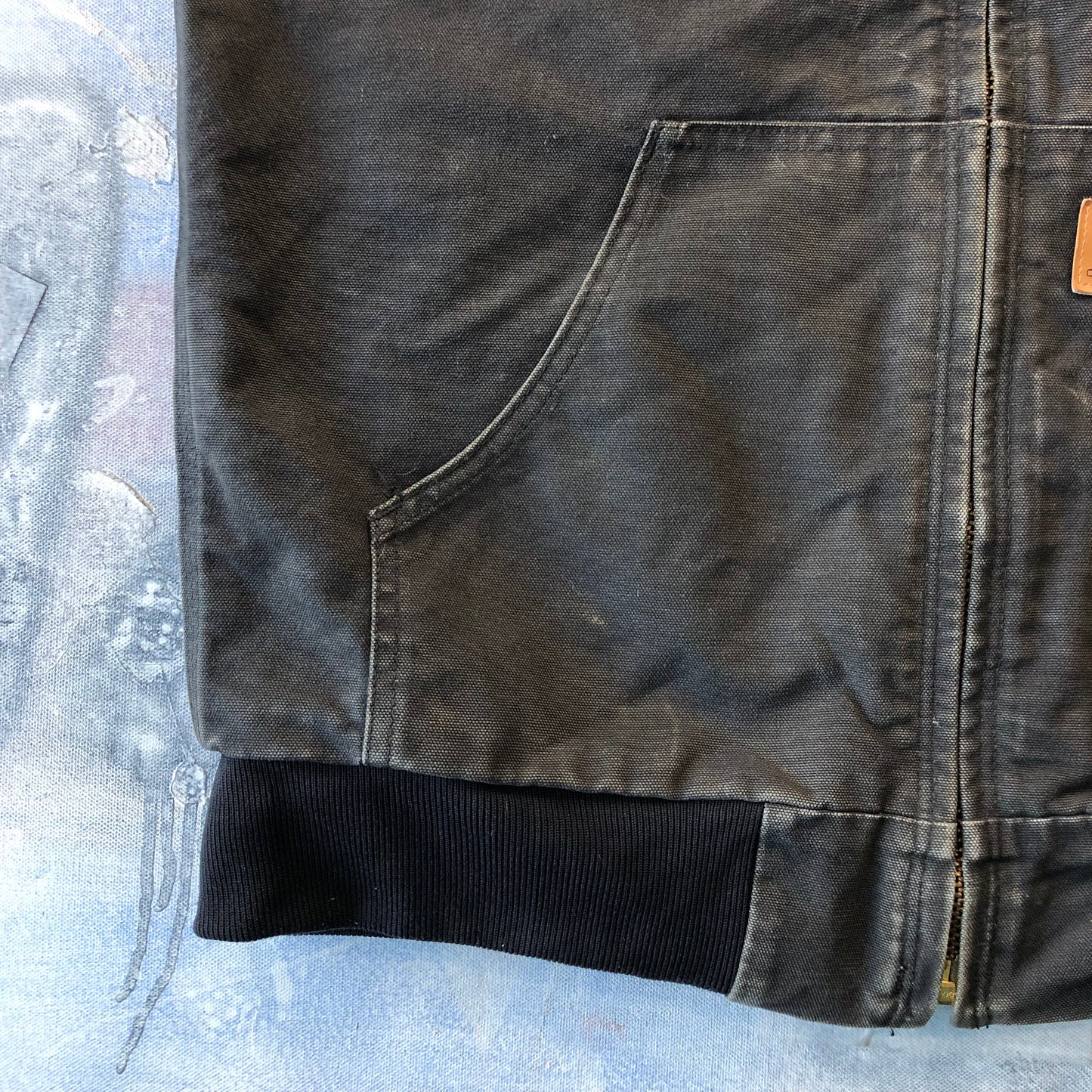 Vintage Carhartt Hooded Workwear Vest Zip Jacket M