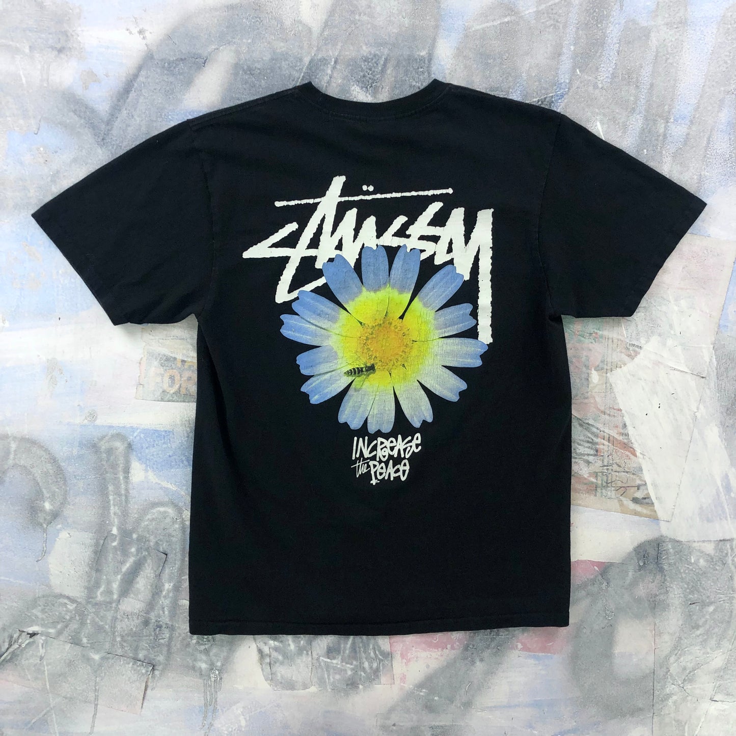 Stussy Increase The Peace Flower T Shirt M