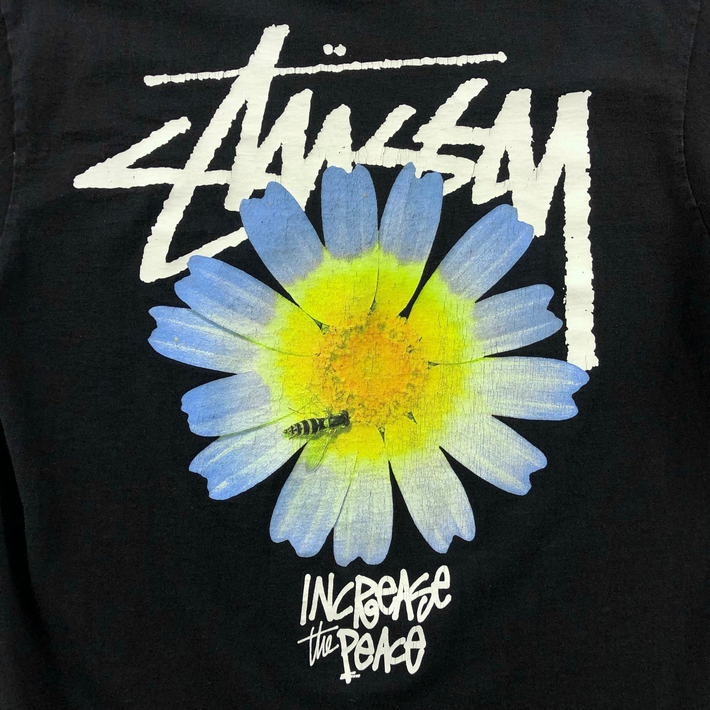 Stussy Increase The Peace Flower T Shirt M
