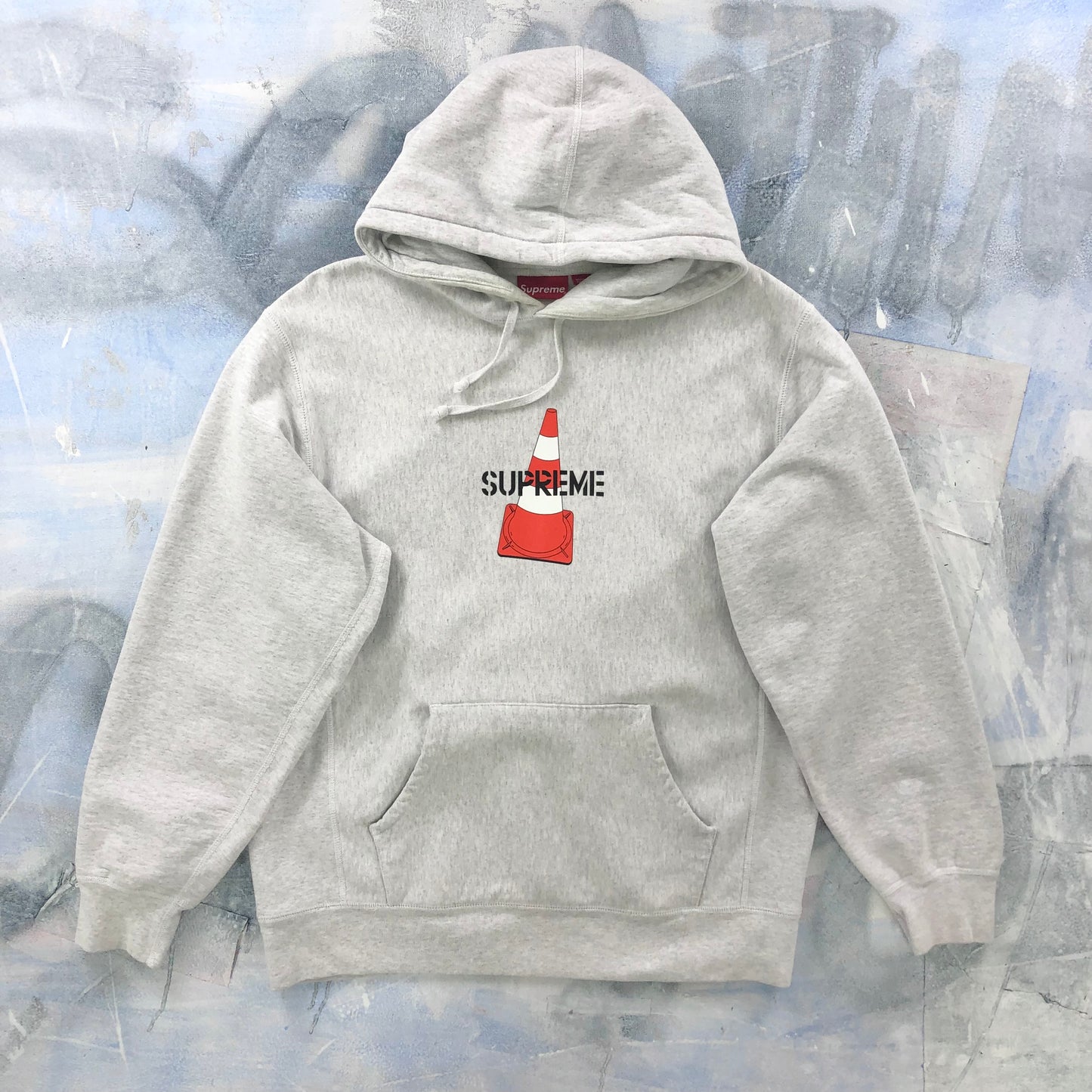 Vintage Supreme Traffic Cone Heavyweight Hoodie Sweatshirt XL