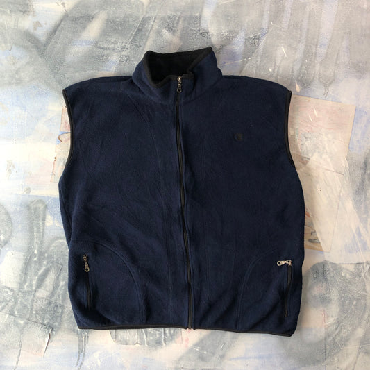 Champion Retro Fleece Zip Vest Sweatshirt M
