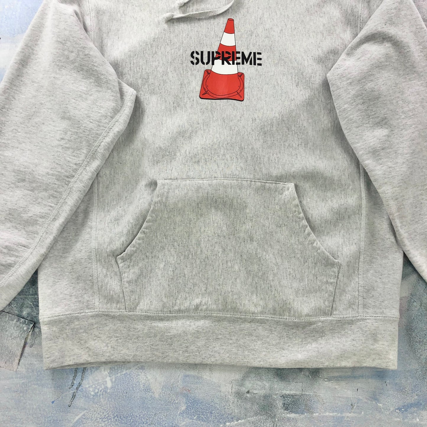 Vintage Supreme Traffic Cone Heavyweight Hoodie Sweatshirt XL