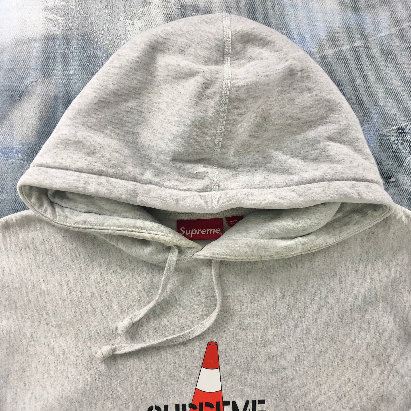 Vintage Supreme Traffic Cone Heavyweight Hoodie Sweatshirt XL