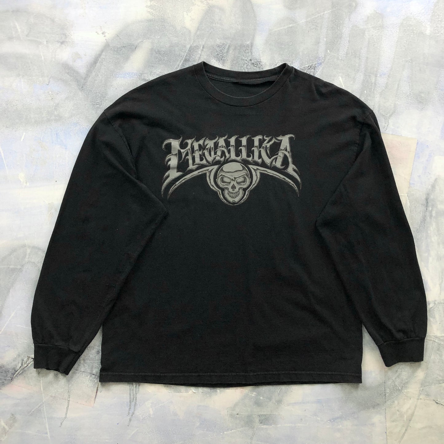 Vintage Metallica Skull Barbed Wire Long Sleeve T Shirt XL