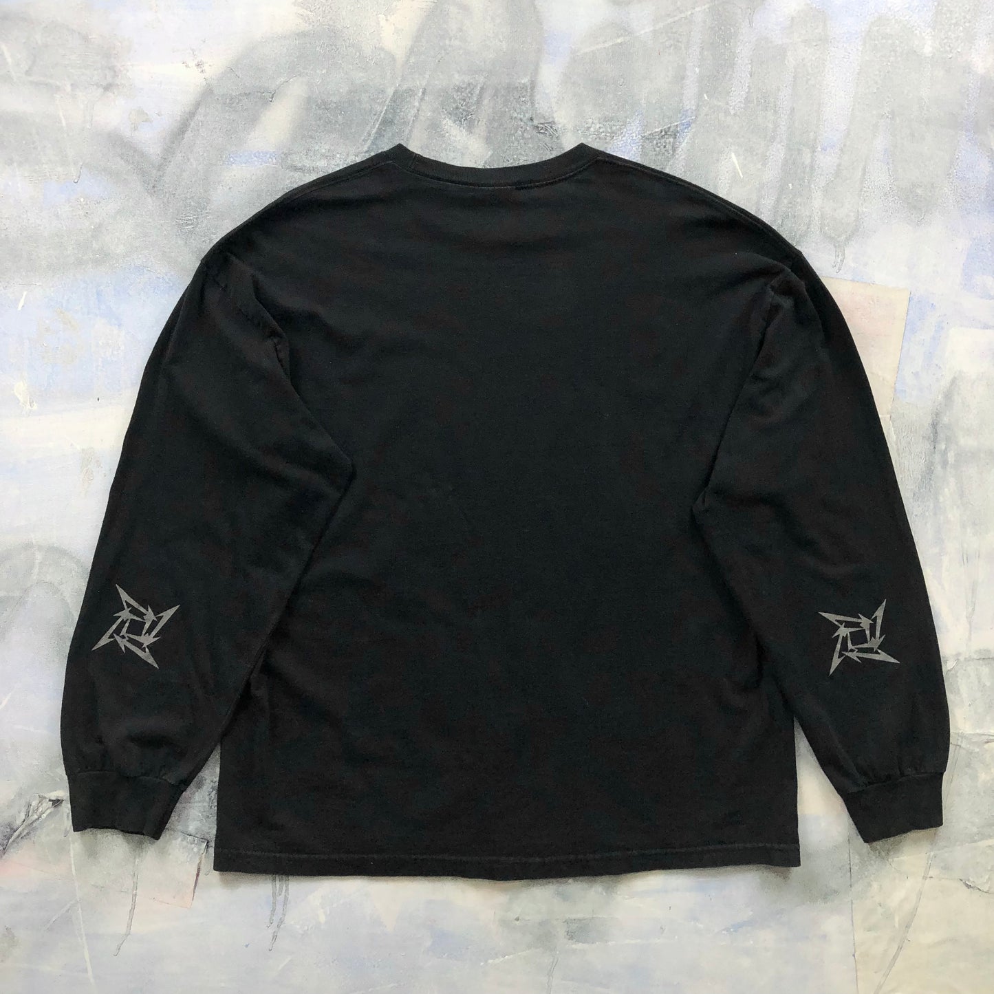 Vintage Metallica Skull Barbed Wire Long Sleeve T Shirt XL