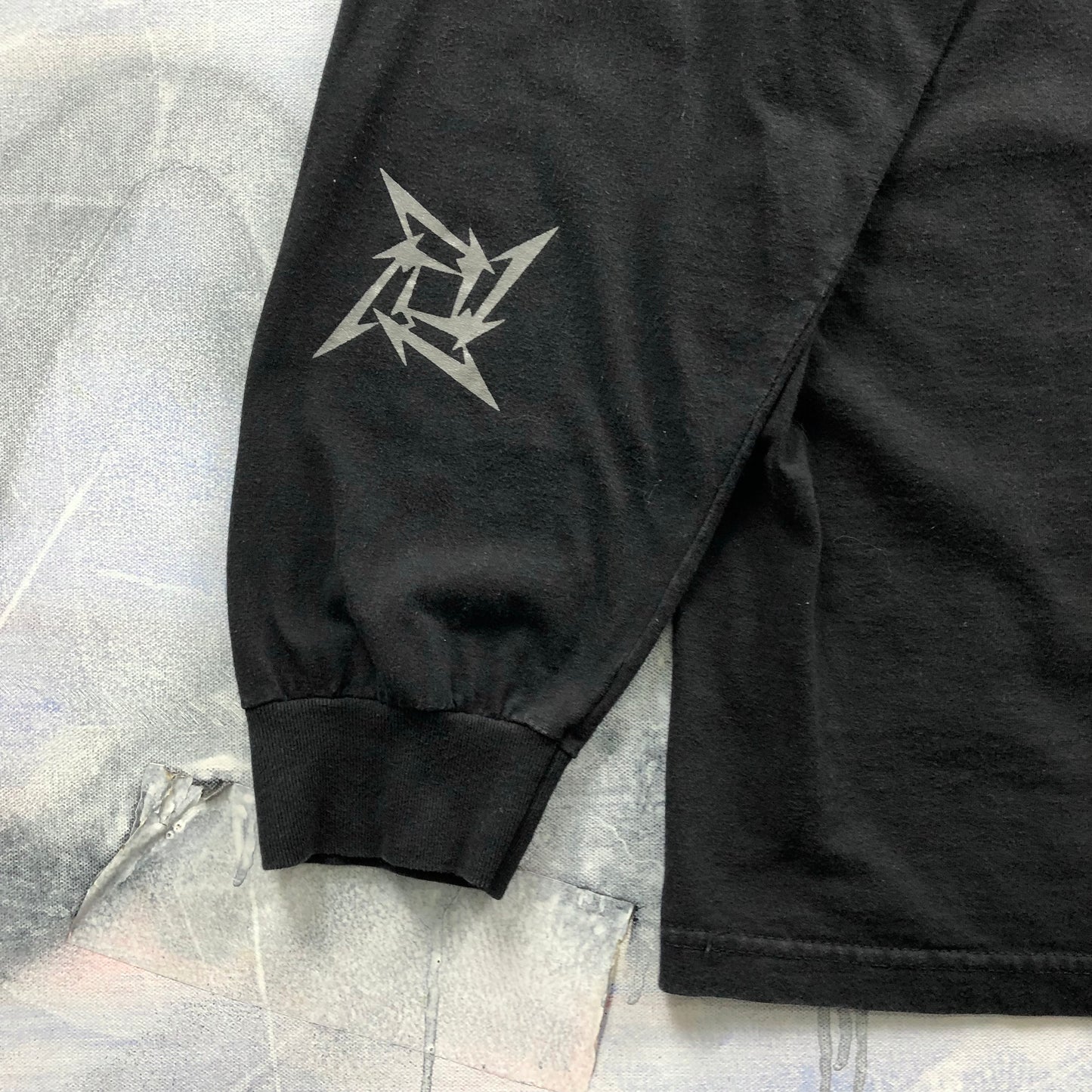 Vintage Metallica Skull Barbed Wire Long Sleeve T Shirt XL