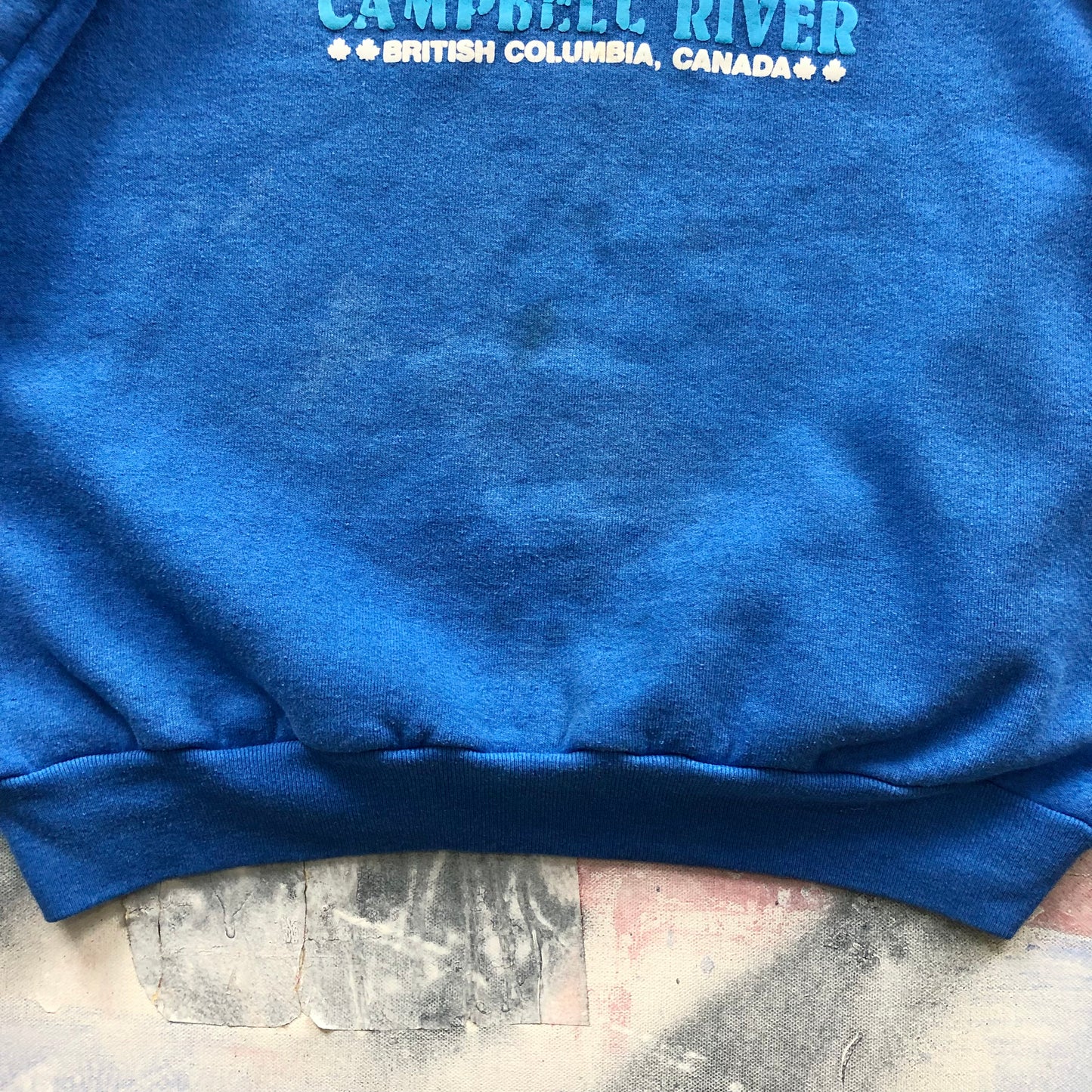 Vintage USA 90s Orcas Campbell River British Columbia Canada Crewneck Sweatshirt XL