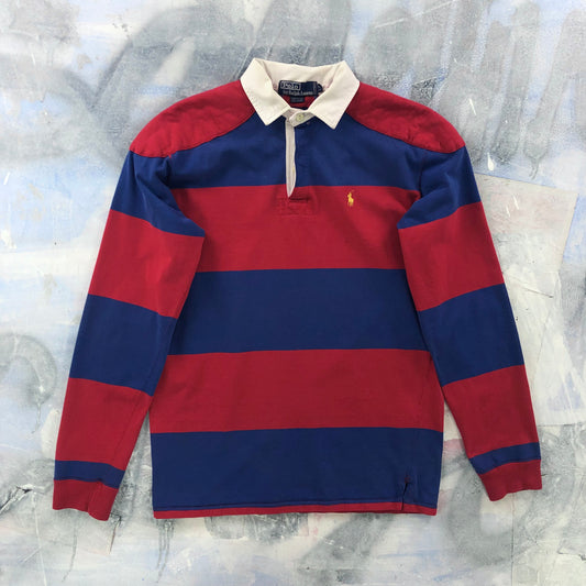 Vintage Polo Ralph Lauren Long Sleeve Rugby Polo Shirt L