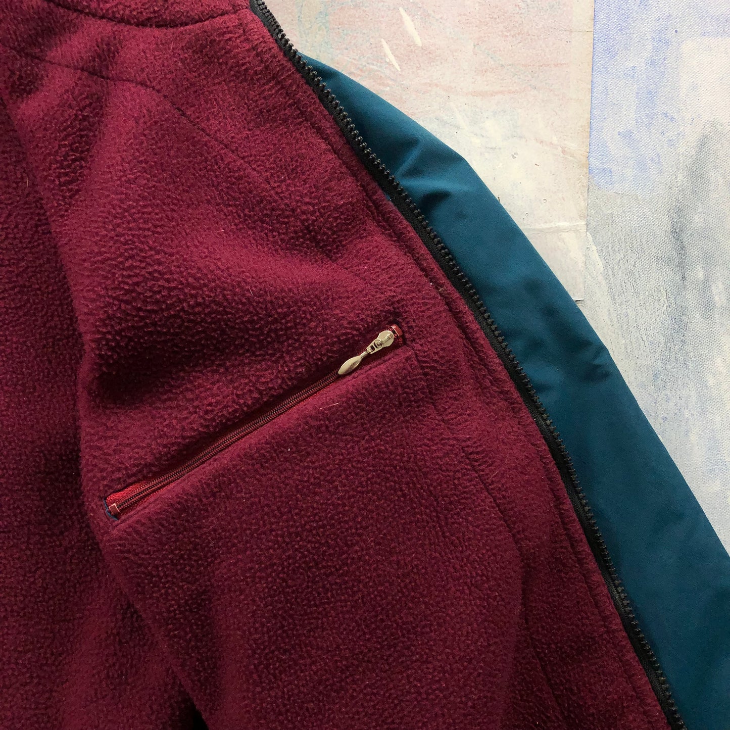 Vintage L.L Bean Warm Up Bomber Fleece Lined Zip Jacket M