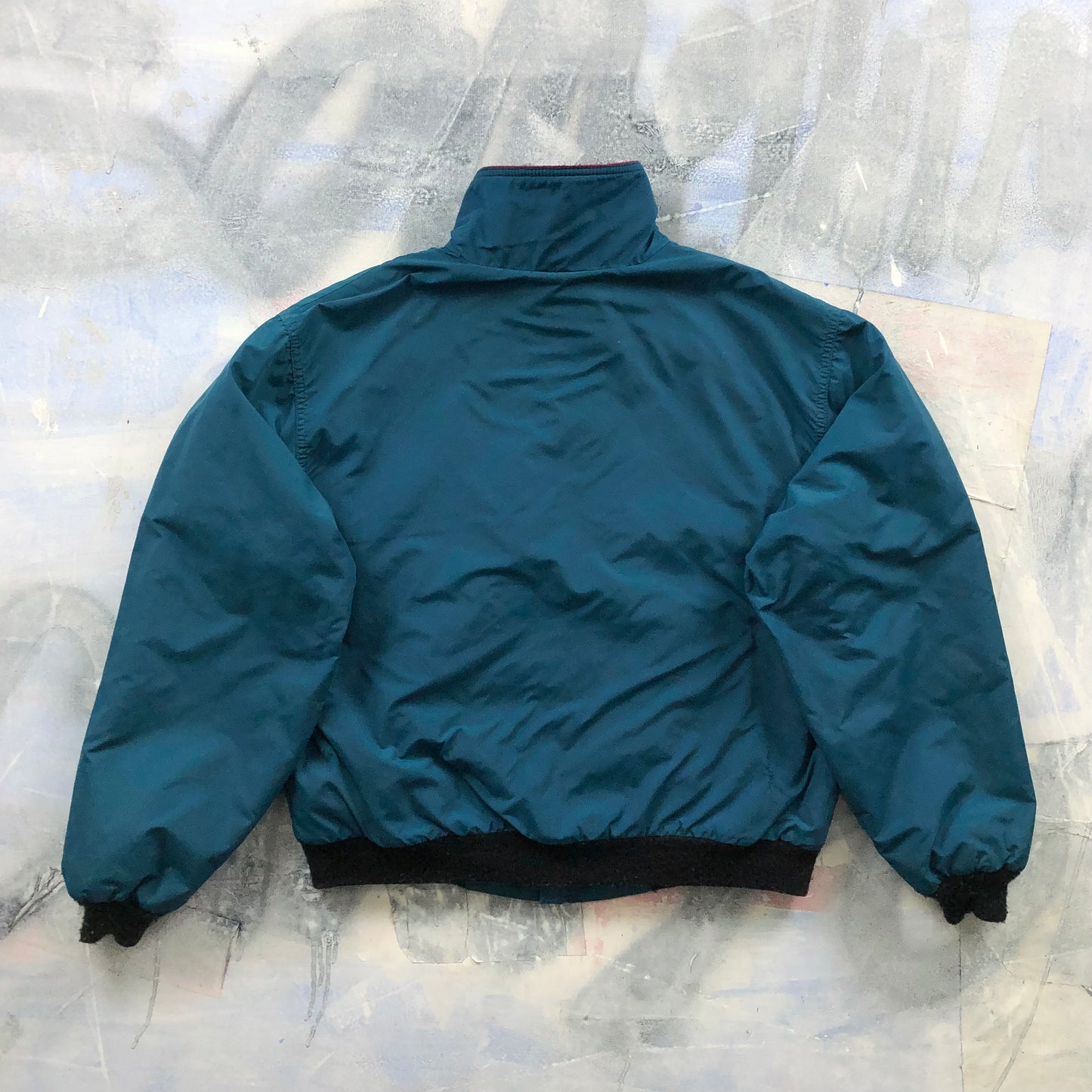 Vintage L.L Bean Warm Up Bomber Fleece Lined Zip Jacket M