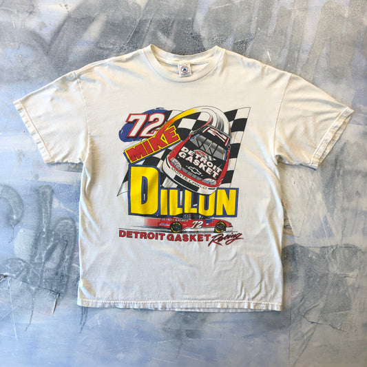 Vintage Mike Dillon 72 Detroit Gasket Racing T Shirt XL