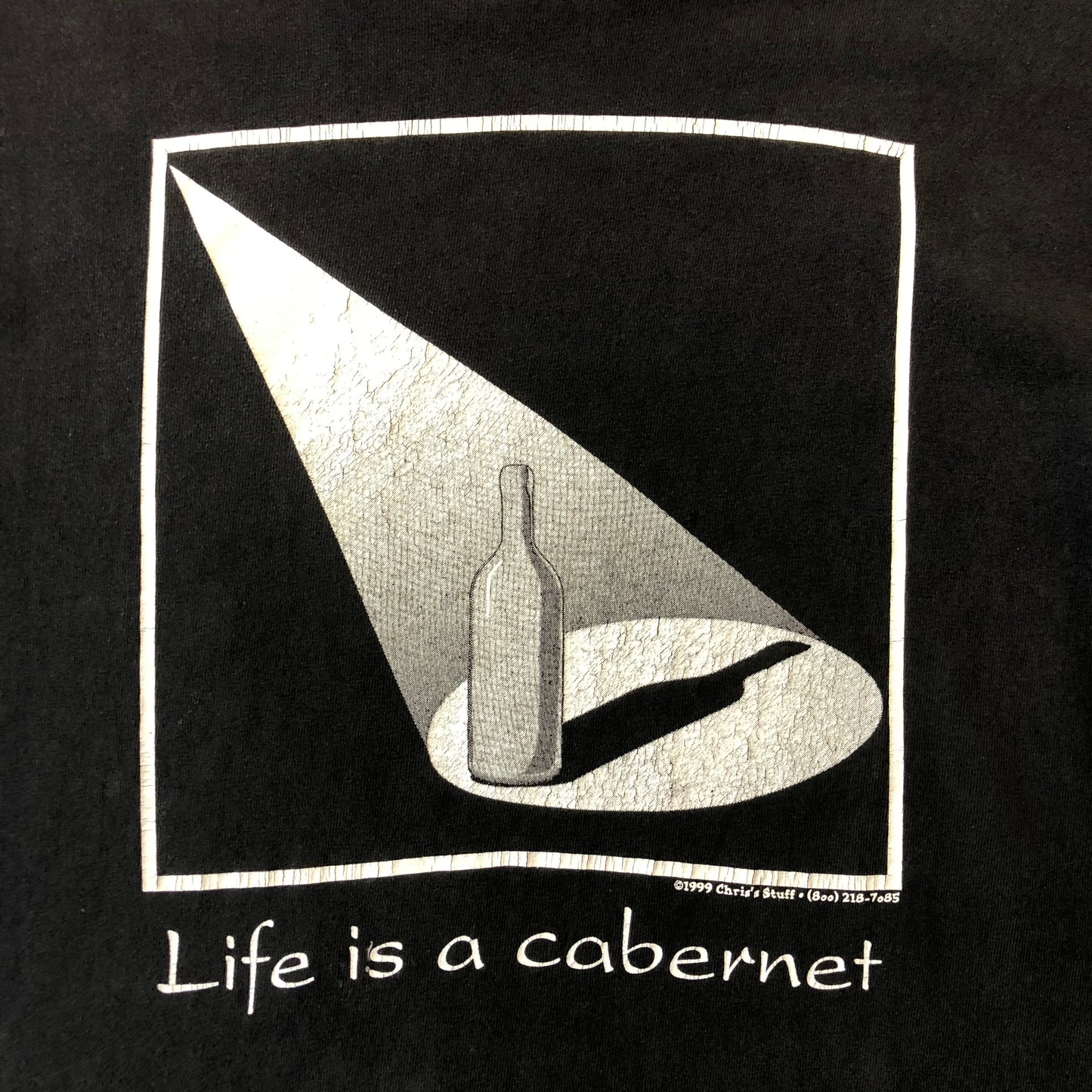 Vintage 90s Life Is A Cabernet Wine T Shirt XL