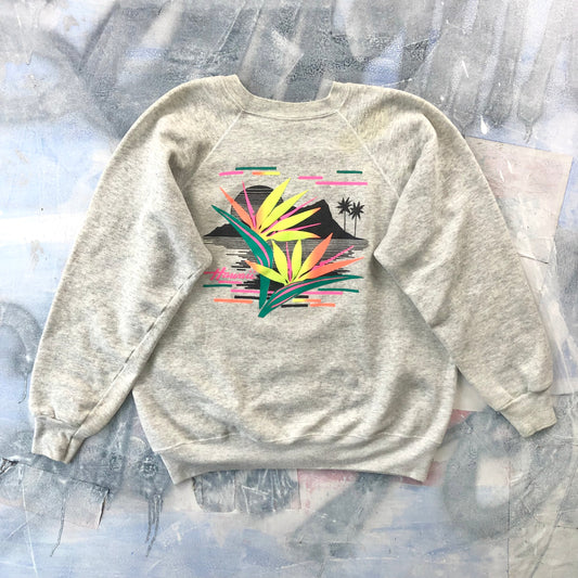 Vintage USA 80s Hawaii Paradise Crewneck Sweatshirt XL