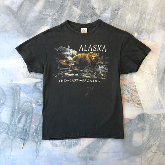 Vintage Alaska The Last Frontier Grizzly Bear T Shirt M