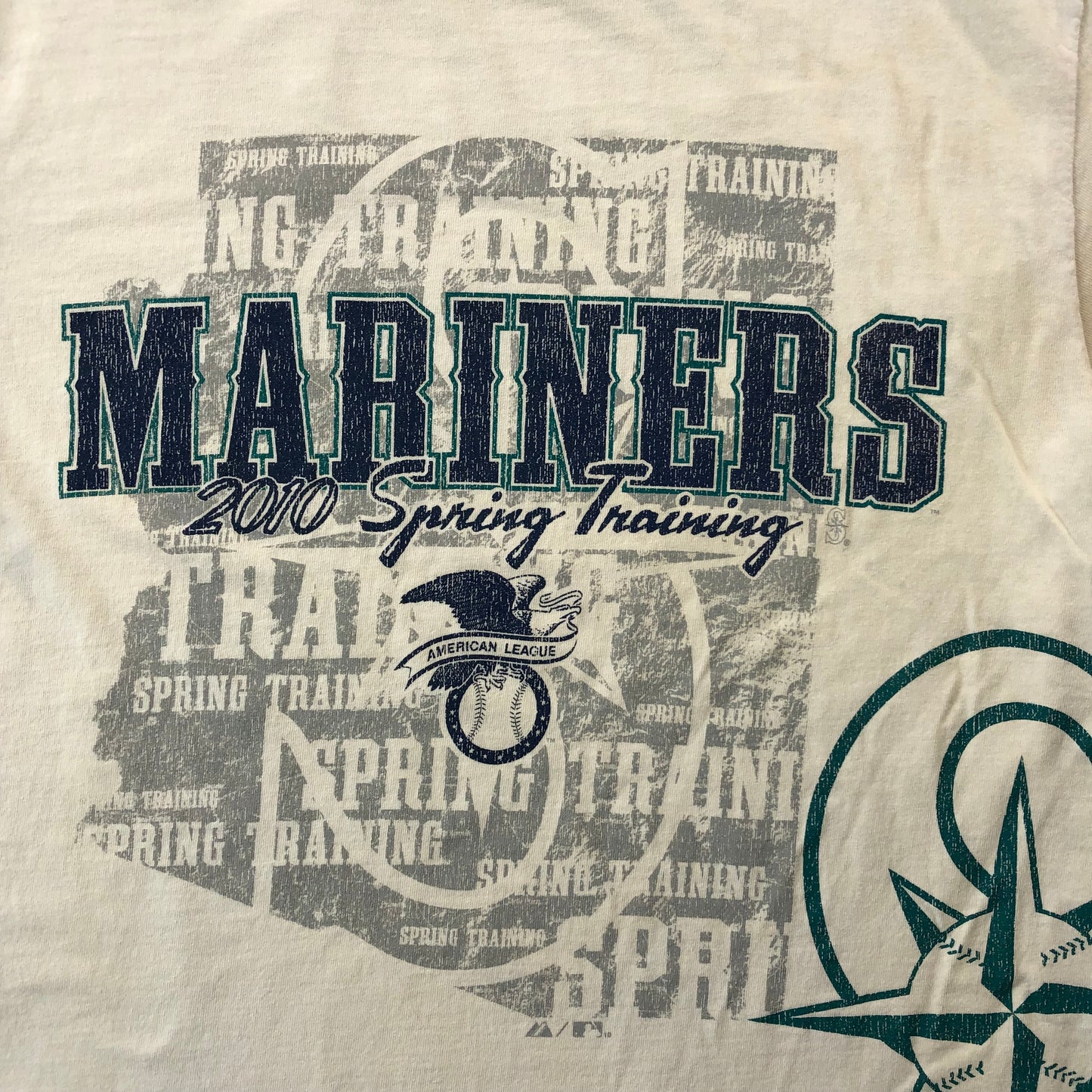 MLB Seattle Mariners Majestic 2010 Spring Training Retro T Shirt M