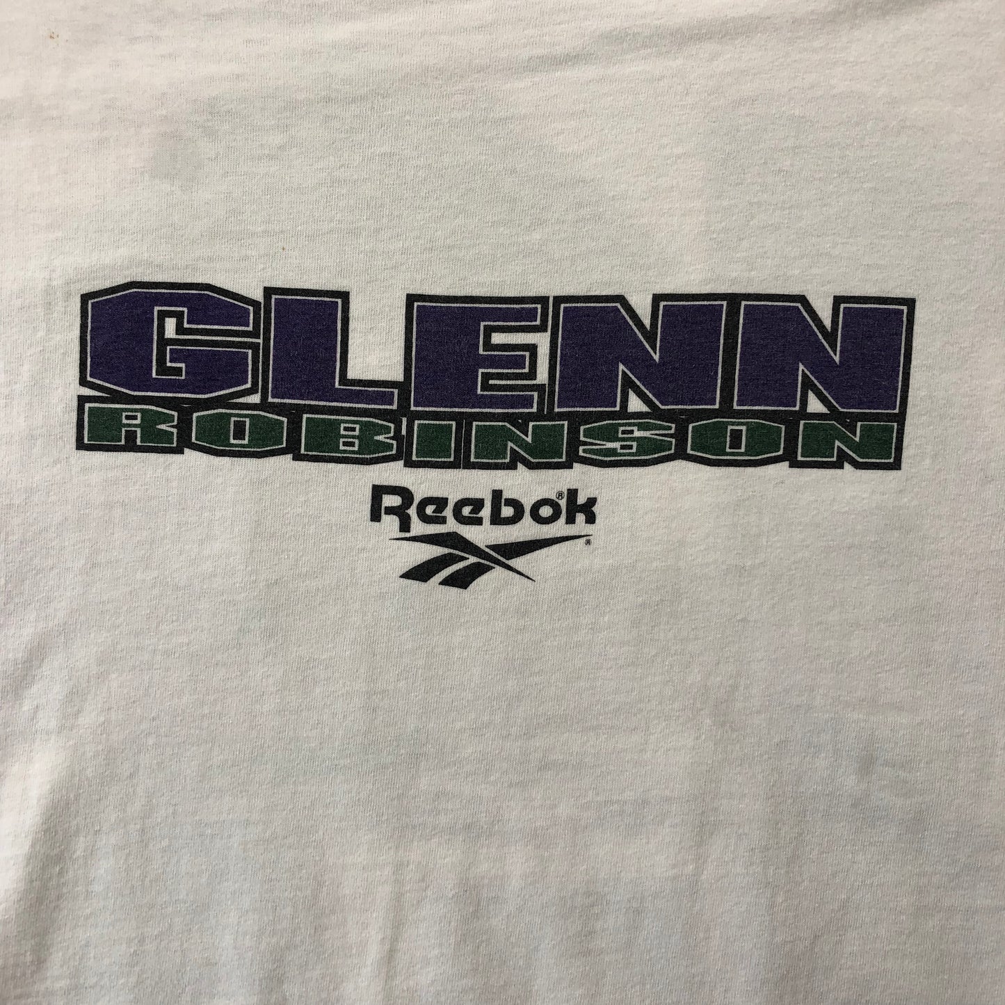 Reebok Glen Robinson Milwaukee Bucks 13 Retro USA T Shirt XL