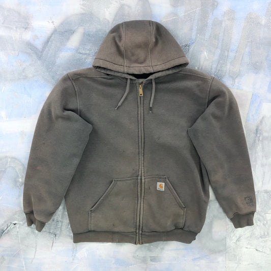 Carhartt Thermal Lined Rain Defender Full Zip Hoodie Sweatshirt M
